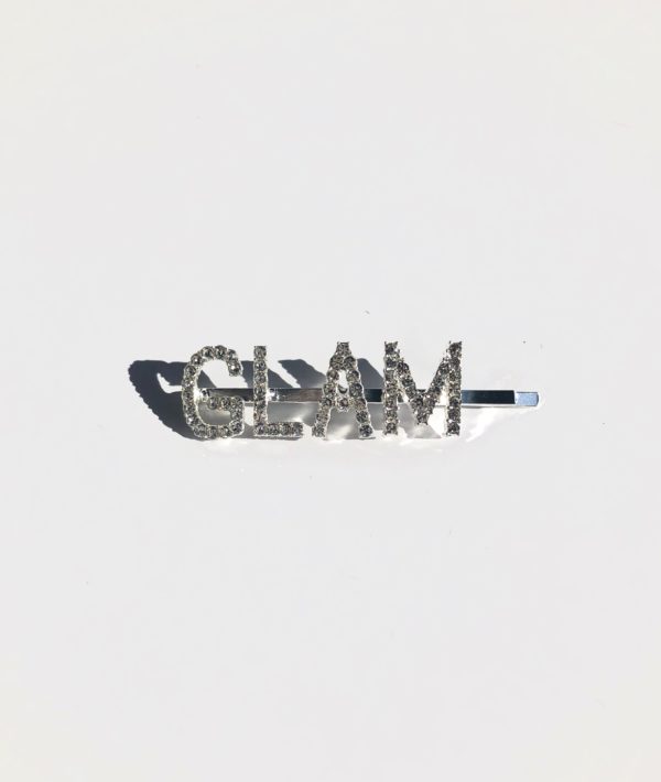 "Glam" Letter Rhinestone Hair Pins