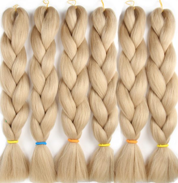 #24 blonde braiding hair