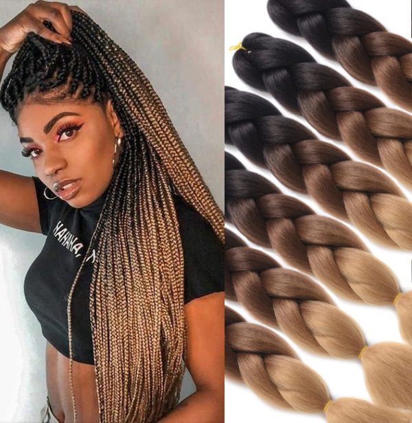 OMBRE BROWN BOX BRAIDS KIT | NH BEAUTY SUPPLY
