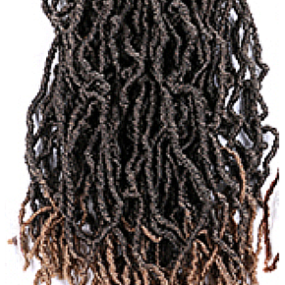 OMBRE BLONDE DISTRESSED FAUX LOCS