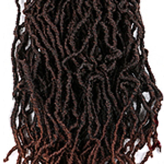 OMBRE BROWN DISTRESSED FAUX LOCS